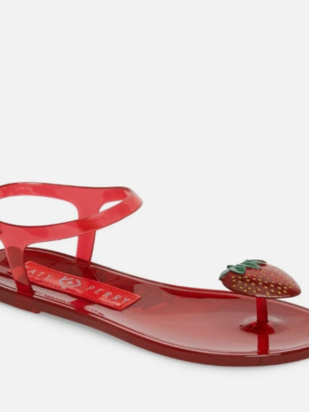 Katy Perry The Geli Strawberry Jelly Sandals | Red - Picture 4 of 4
